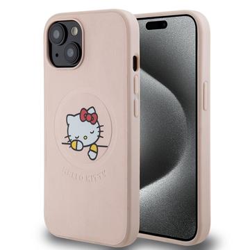 iPhone 15 Hello Kitty Kitty Asleep MagSafe Case - Pink