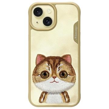 iPhone 15 Nimmy Friends Big Eyed Pet 2.0 Cat Case - Khaki