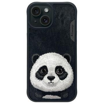 iPhone 15 Nimmy Friends Big Eyed Pet 2.0 Panda Case - Black