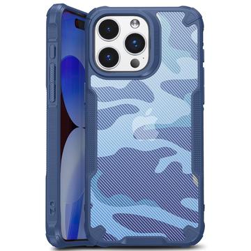 iPhone 15 Plus Anti-Shock Hybrid Case - Camouflage - Blue
