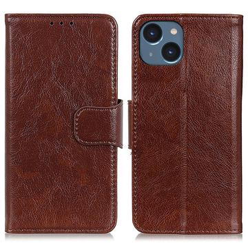 iPhone 15 Plus Elegant Series Wallet Case - Brown