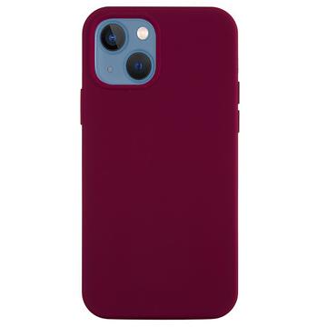 iPhone 15 Plus Liquid Silicone Case - Wine Red