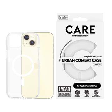 Photos - Case PanzerGlass iPhone 15 Plus  Care Urban Combat  - MagSafe Compatible - White 
