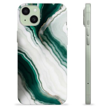 iPhone 15 Plus TPU Case - Emerald Marble