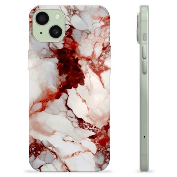 iPhone 15 Plus TPU Case - Ruby Marble