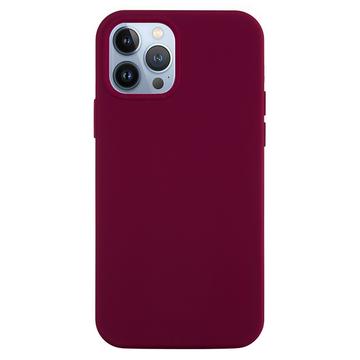 iPhone 15 Pro Liquid Silicone Case - Wine Red