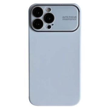iPhone 15 Pro Liquid Silicone Case with Lens Glass Protection - Baby Blue
