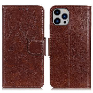 iPhone 15 Pro Max Elegant Series Wallet Case - Brown