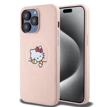 iPhone 15 Pro Max Hello Kitty Kitty Asleep MagSafe Case - Pink