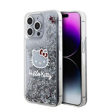 iPhone 15 Pro Max Hello Kitty Liquid Glitter Charms Case - Transparent
