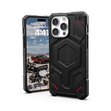 iPhone 15 Pro Max UAG Monarch Pro MagSafe Hybrid Case - Kevlar Black