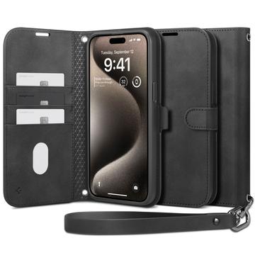 iPhone 15 Pro Spigen Wallet S Pro Wallet Case - Black