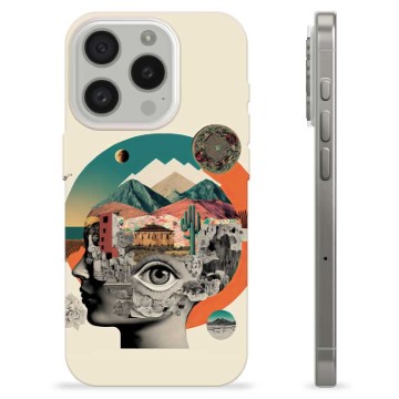 iPhone 15 Pro TPU Case - Abstract Collage