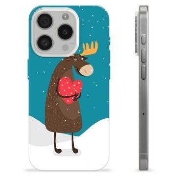 iPhone 15 Pro TPU Case - Cute Moose