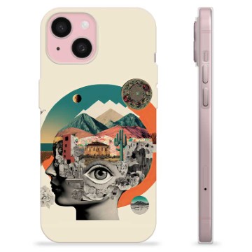 iPhone 15 TPU Case - Abstract Collage