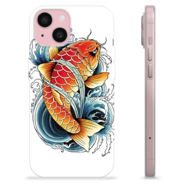 iPhone 15 TPU Case - Koi Fish