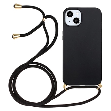 iPhone 15 TPU Case with Lanyard - Black