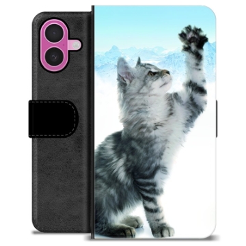 iPhone 16 Plus Premium Wallet Case - Cat