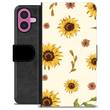 iPhone 16 Plus Premium Wallet Case - Sunflower