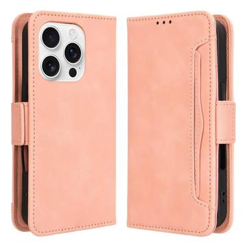 iPhone 16 Pro Cardholder Wallet Case - Pink