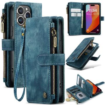 iPhone 16 Pro Caseme C30 Multifunctional Wallet Case - Blue