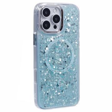 iPhone 16 Pro MagSafe-Compatible Glitter Sequin Epoxy Case - Light Green