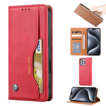 iPhone 16 Pro Max Card Set Wallet Case - Red