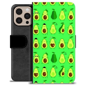 iPhone 16 Pro Max Premium Wallet Case - Avocado Pattern