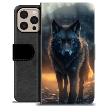 iPhone 16 Pro Max Premium Wallet Case - Wolf