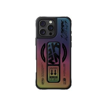 iPhone 16 Pro Max Skinarma Kira Kobai Mag Case with Grip-Stand - Holographic