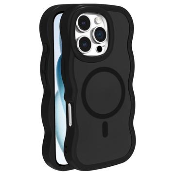 iPhone 16 Pro Max Wave-Edge Magnetic Hybrid Case - Black