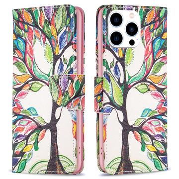 iPhone 16 Pro Wonder Series Wallet Case - Colorful Tree
