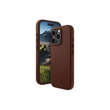 iPhone 16 Pro dbramante1928 Roskilde MagSafe Leather Case - Dark Tan