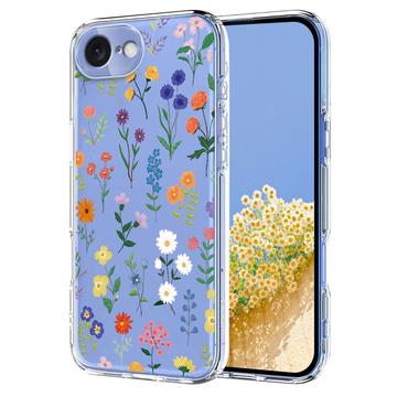 iPhone 16e/17e Floral Pattern TPU Case - Daisies