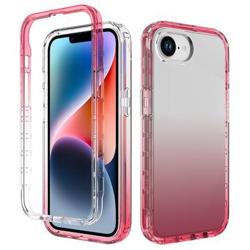 iPhone 16e/17e Gradient Series Hybrid Case - Red / Transparent