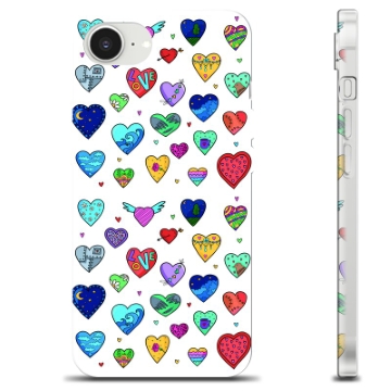 iPhone 16e TPU Case - Hearts