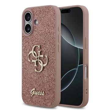 Photos - Other for Mobile GUESS iPhone 17 Fixed Glitter 4G Metal Logo Case - Pink