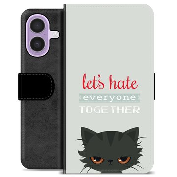 iPhone 17 Premium Wallet Case - Angry Cat