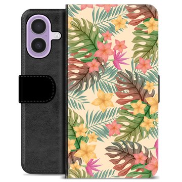 iPhone 17 Premium Wallet Case - Pink Flowers