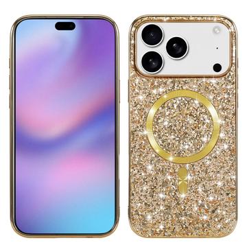 iPhone 17 Pro/18 Pro Electroplated Glitter Case - MagSafe Compatible - Gold