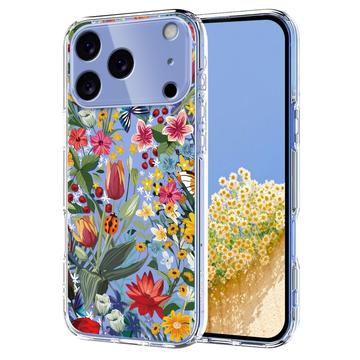 iPhone 17 Pro Floral Pattern TPU Case - Lilies