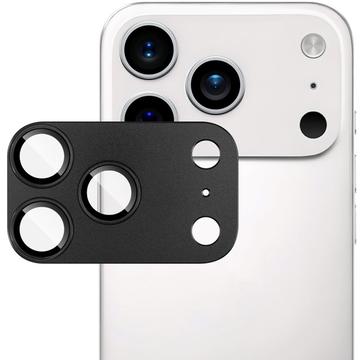 iPhone 17 Pro Imak Full Cover Metal and Tempered Glass Camera Lens Protector - Black