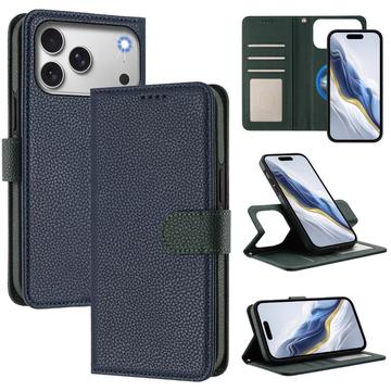 iPhone 17 Pro Max/18 Pro Max Detachable Wallet Case with MagSafe, RFID Protection & Hand Strap - Blue / Green