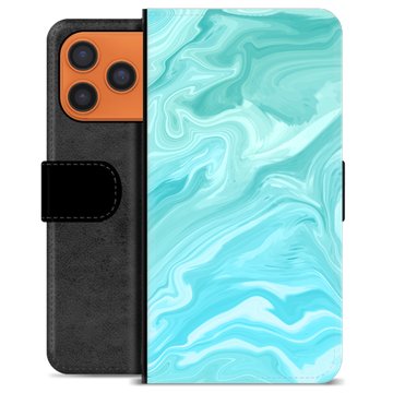 iPhone 17 Pro Max Premium Wallet Case - Blue Marble