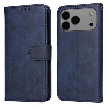 iPhone 17 Pro Max/18 Pro Max Wallet Case with Stand - Blue