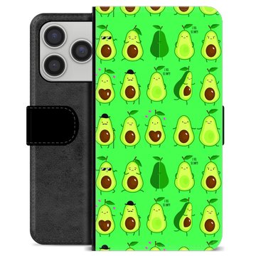 iPhone 17 Pro/18 Pro Premium Wallet Case - Avocado Pattern