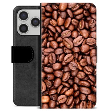 iPhone 17 Pro/18 Pro Premium Wallet Case - Coffee Beans