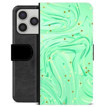 iPhone 17 Pro/18 Pro Premium Wallet Case - Green Mint