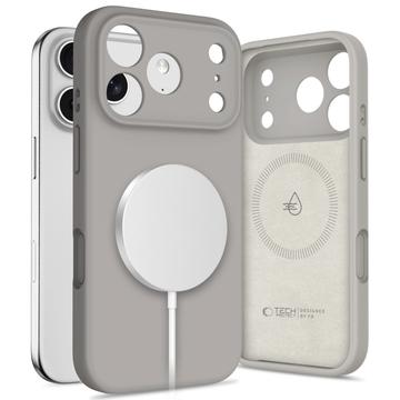 iPhone 17 Pro Tech-Protect Liquid Silicone Case - MagSafe Compatible - Stone Grey