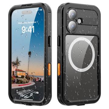iPhone 17 Redpepper IP68 Magnetic Waterproof Case - Black